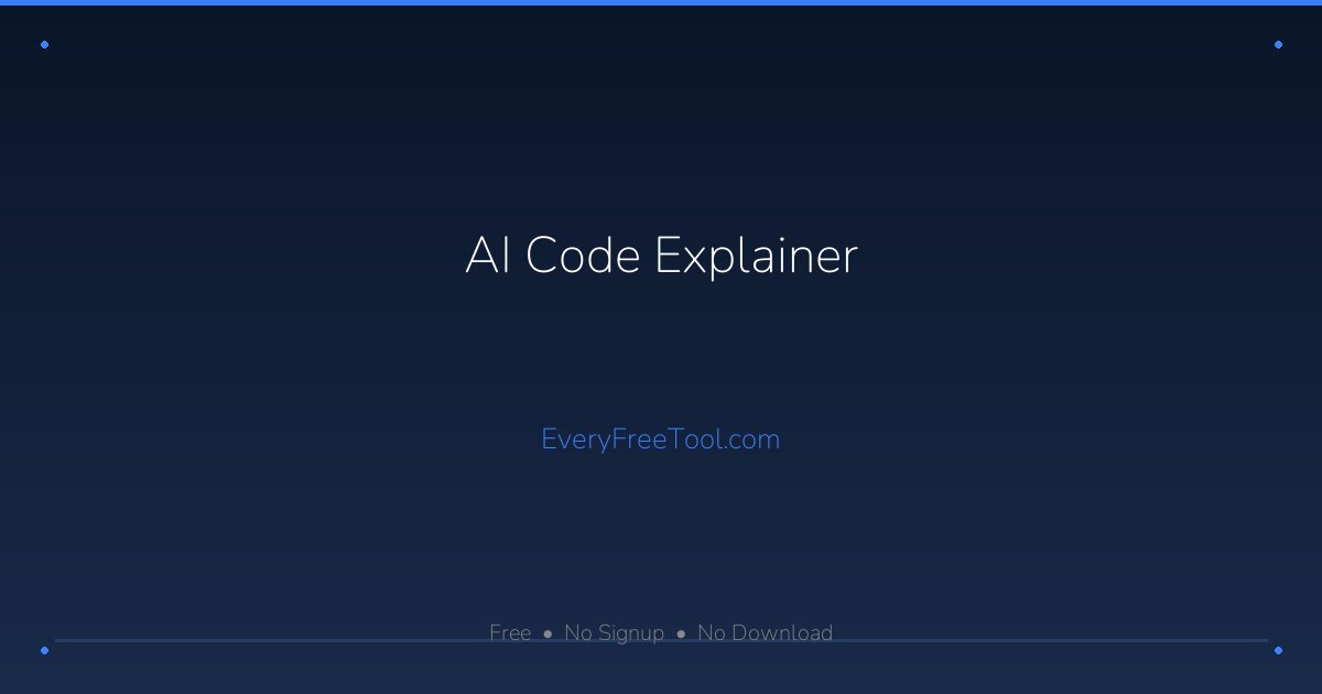 free python code explainer - ai-powered | codeconvert... AI Code Explainer — Free Online Code Explanation Tool | EveryFreeTool