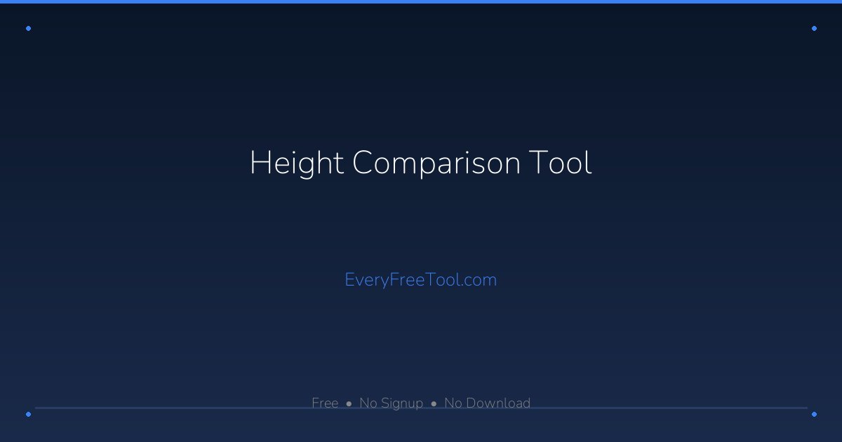Height Comparison Tool — Compare Heights Visually