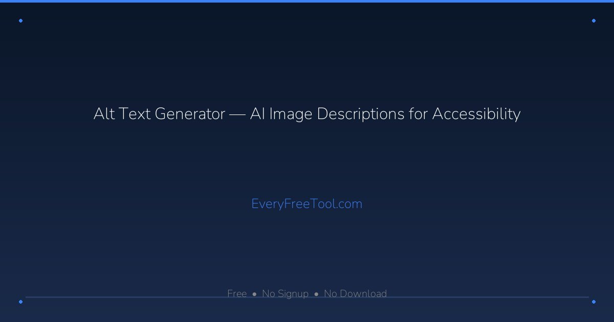 Alt Text Mod Alt Text Generator — AI Image Descriptions for Accessibility ...